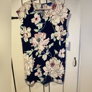 Apt. 9 Navy Floral Midi Dress
